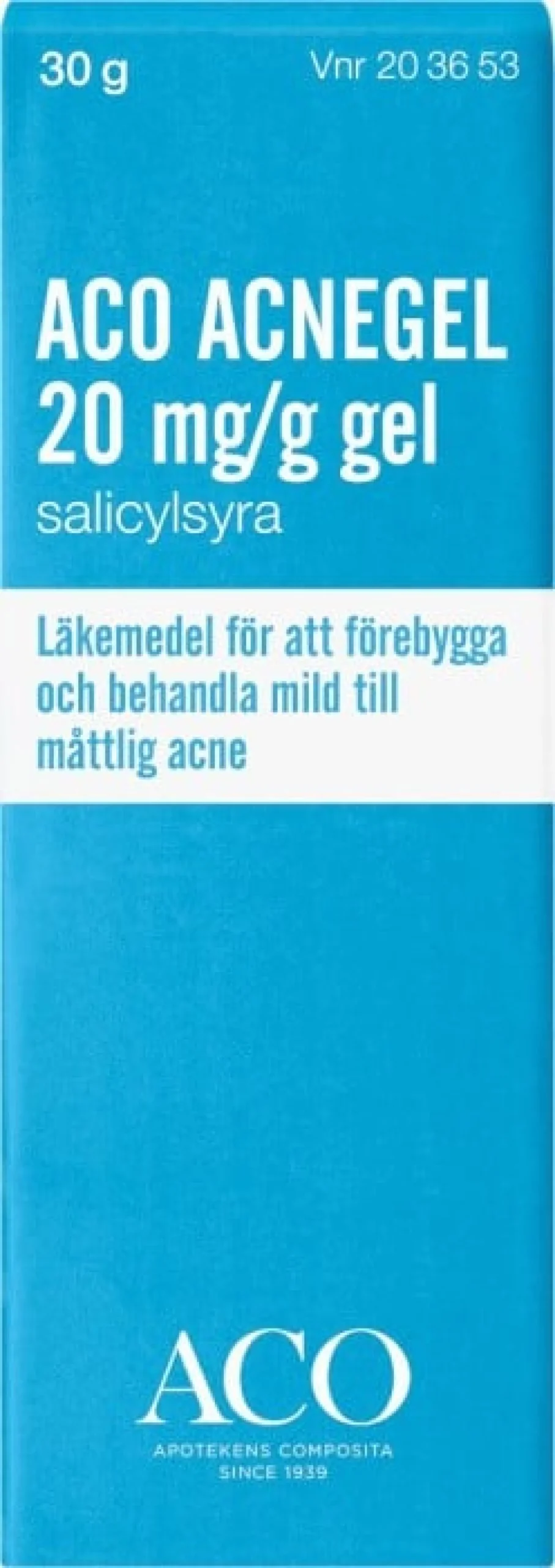 Aco Acnegel 20 mg/ml Behandling Akne 30g