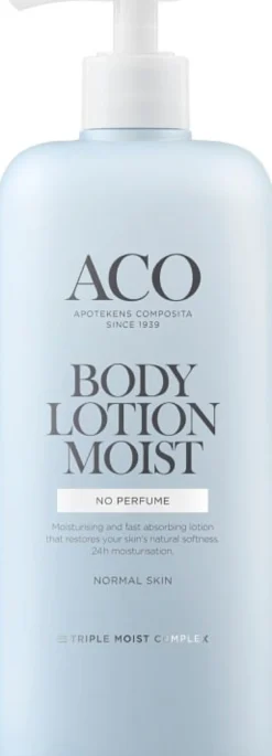 ACO Body Lotion Moist No Perfume Kroppslotion 400 ml