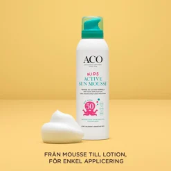 ACO Sun Kids Active Mousse SPF50 Oparfymerad 150 ml