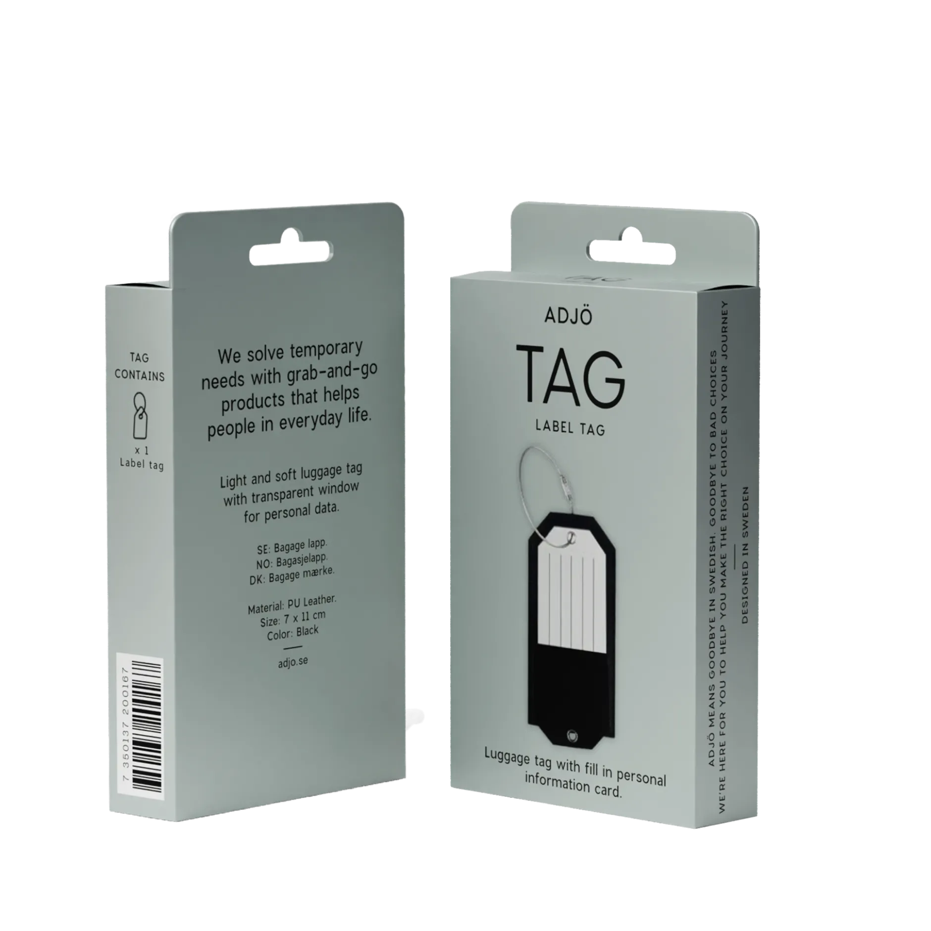 ADJÖ TAG Label Tag Black