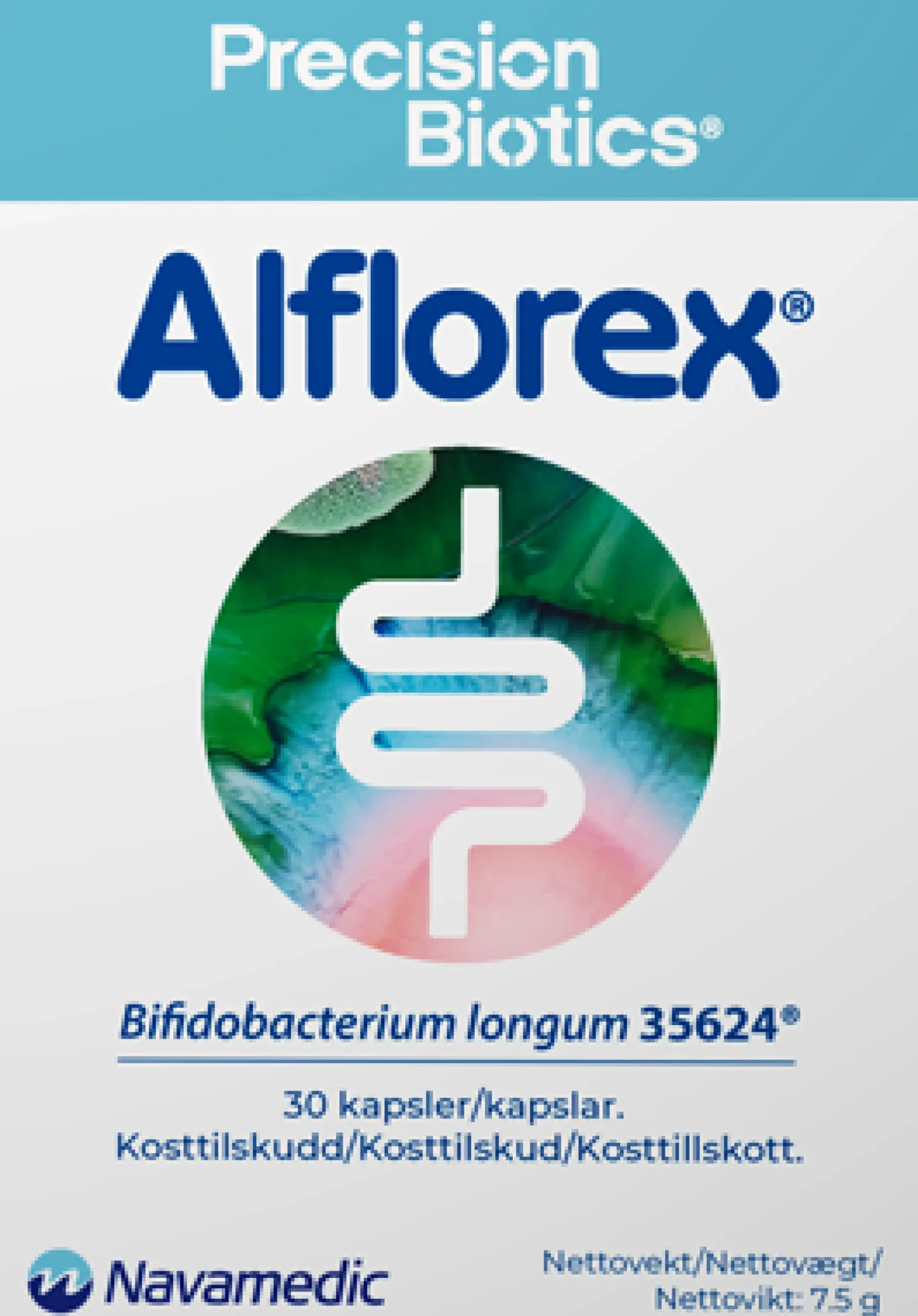 Alflorex Bifidobakterier 30 kapslar
