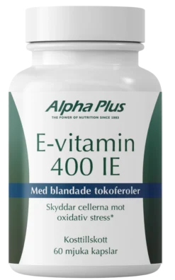 Alpha Plus E-vitamin 400 IE 60 kapslar