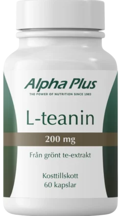 Alpha Plus L-teanin 200 mg 60 kapslar