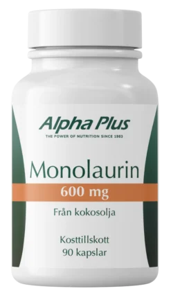Alpha Plus Monolaurin 600mg 90 kapslar