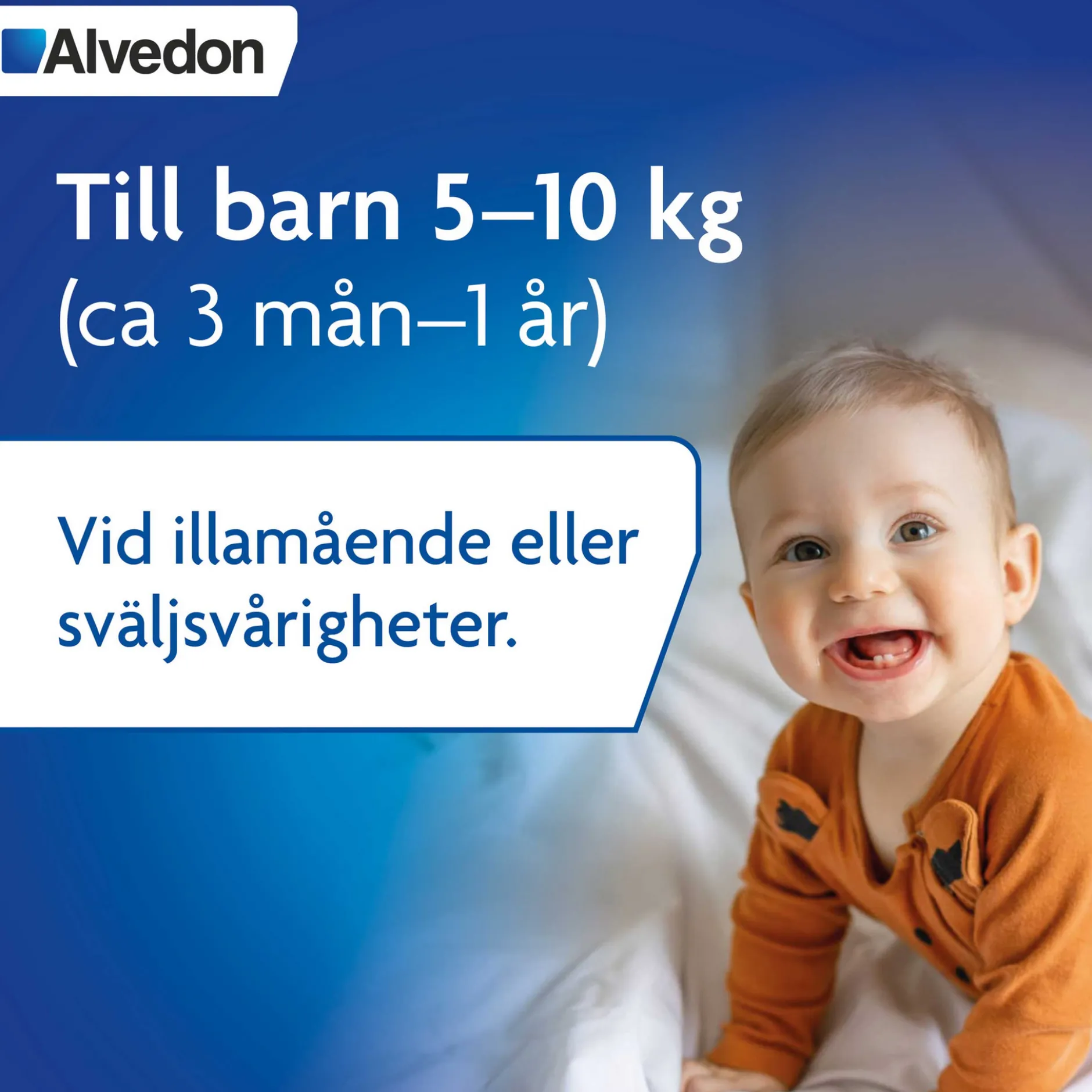 Alvedon Suppositorium 60mg paracetamol (för barn 5-10 kg) 10 st