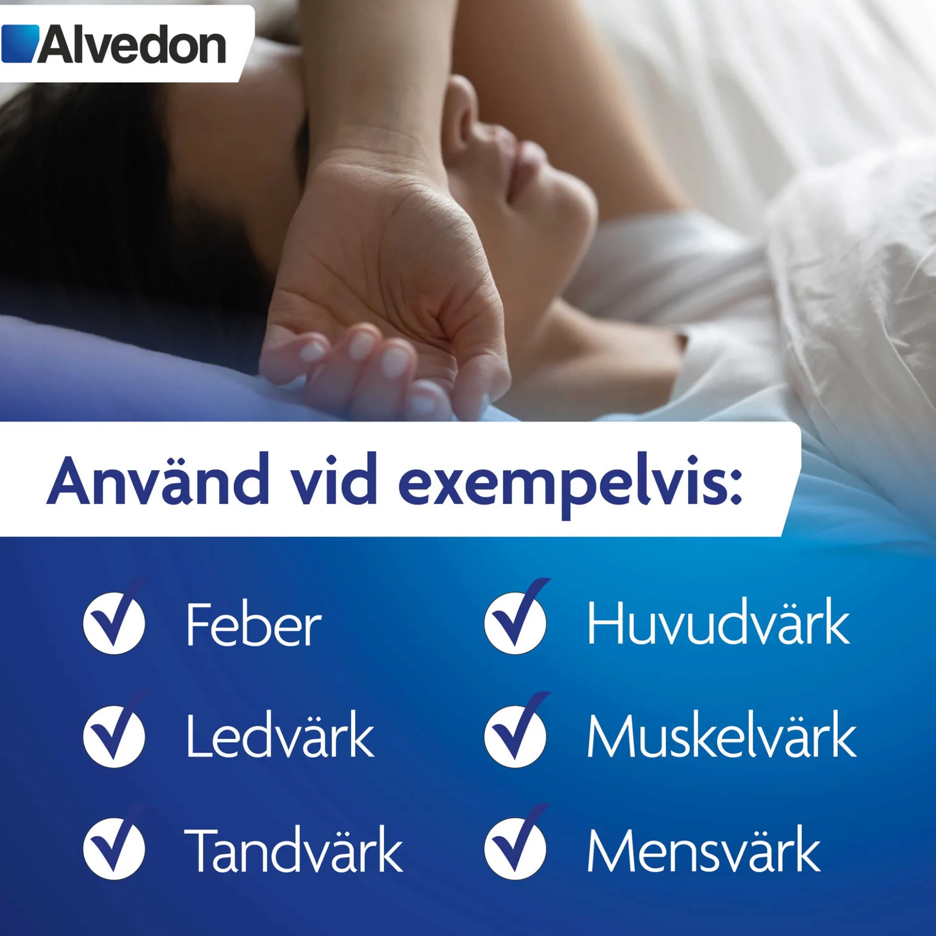 Alvedon Tabletter 500 mg Paracetamol 20 st