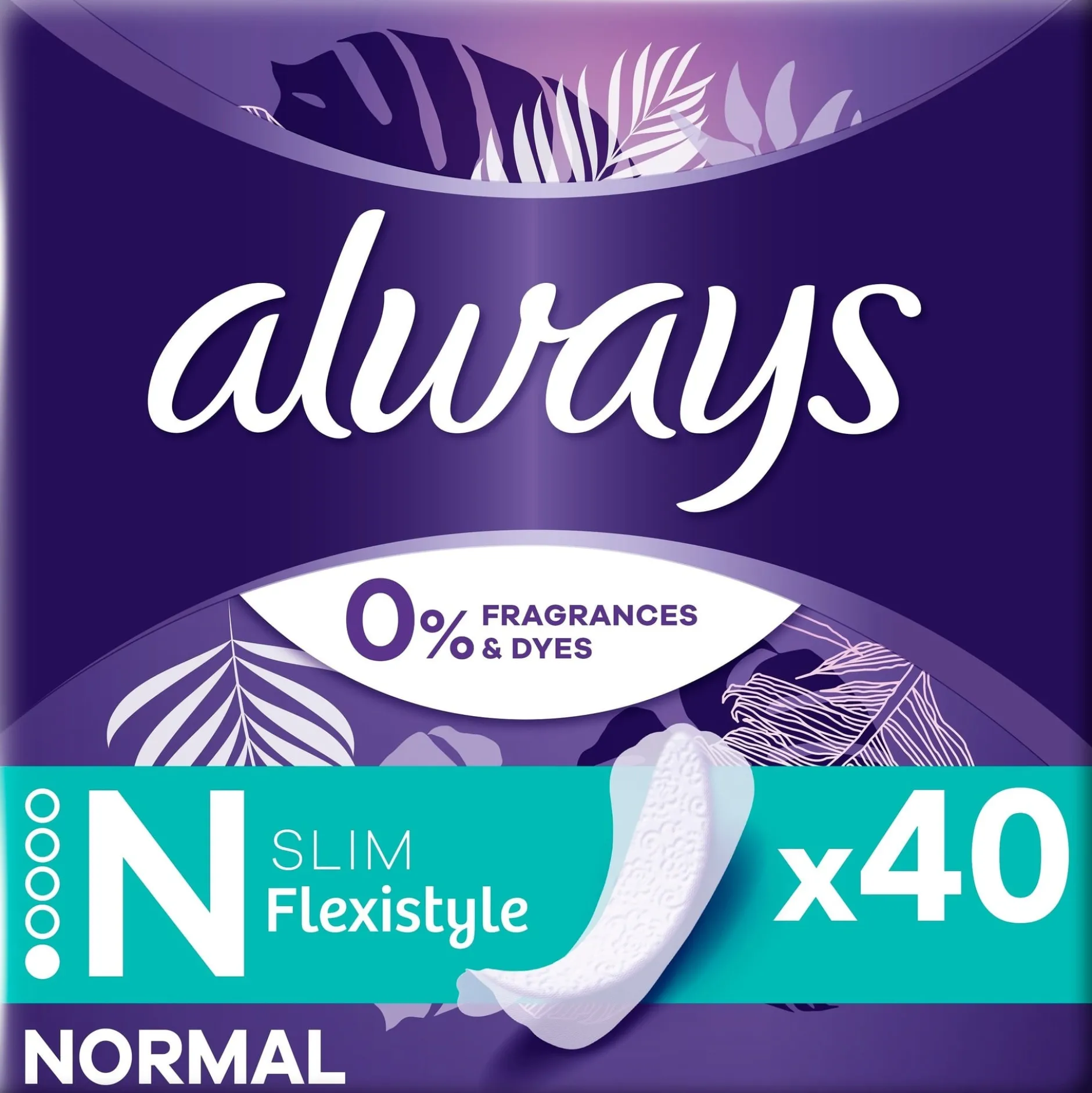 Always Dailies Flexistyle Slim Trosskydd, 40 st