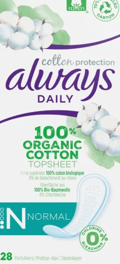 Always Daily Cotton Protection Trosskydd Normal 28 st
