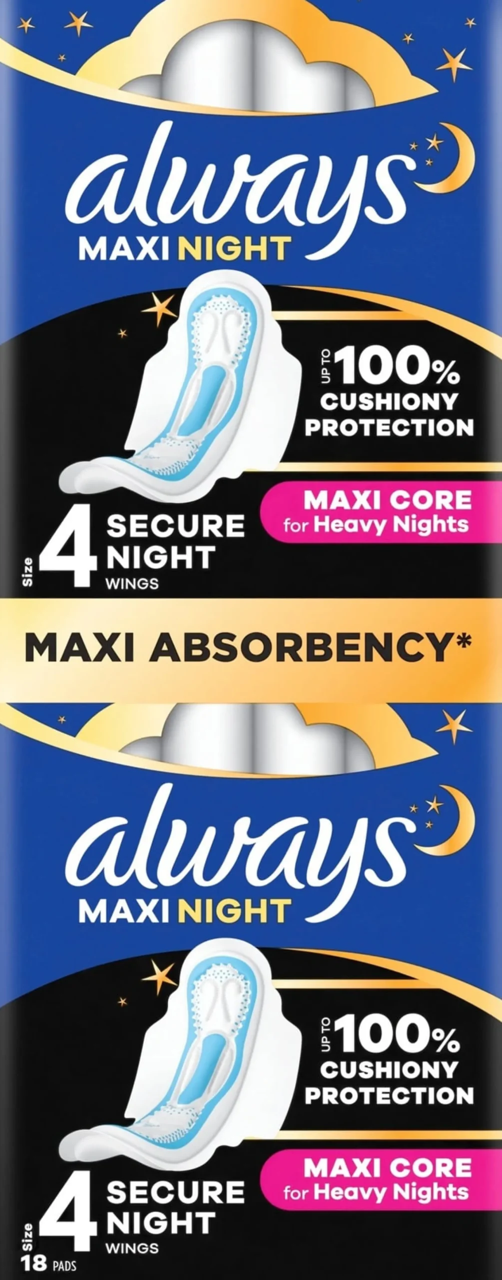 Always Maxi Size 4 Night18 st