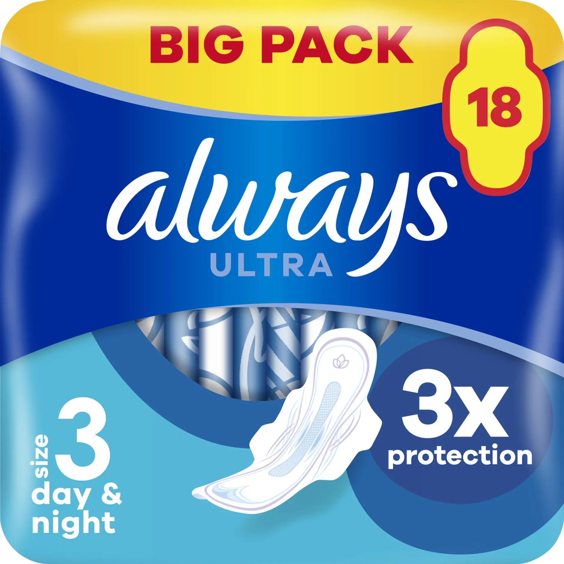 Always Ultra Day & Night Size 3 Wings Bindor 18 st