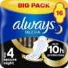 Always Ultra Secure Night Pads Wings 16 st