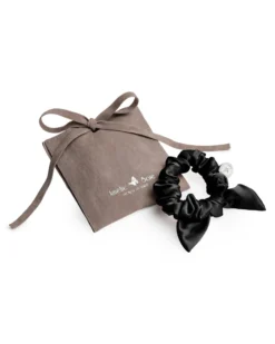 Amelie Soie Silk Bow Black 1 st