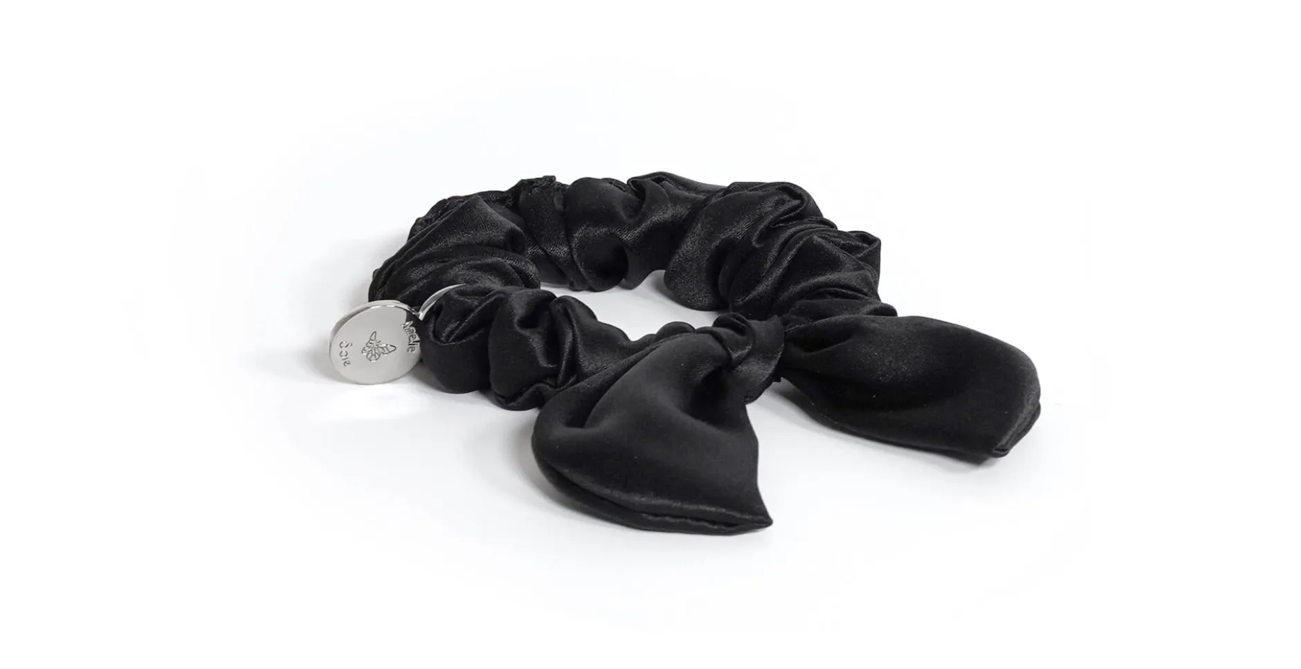Amelie Soie Silk Bow Black 1 st