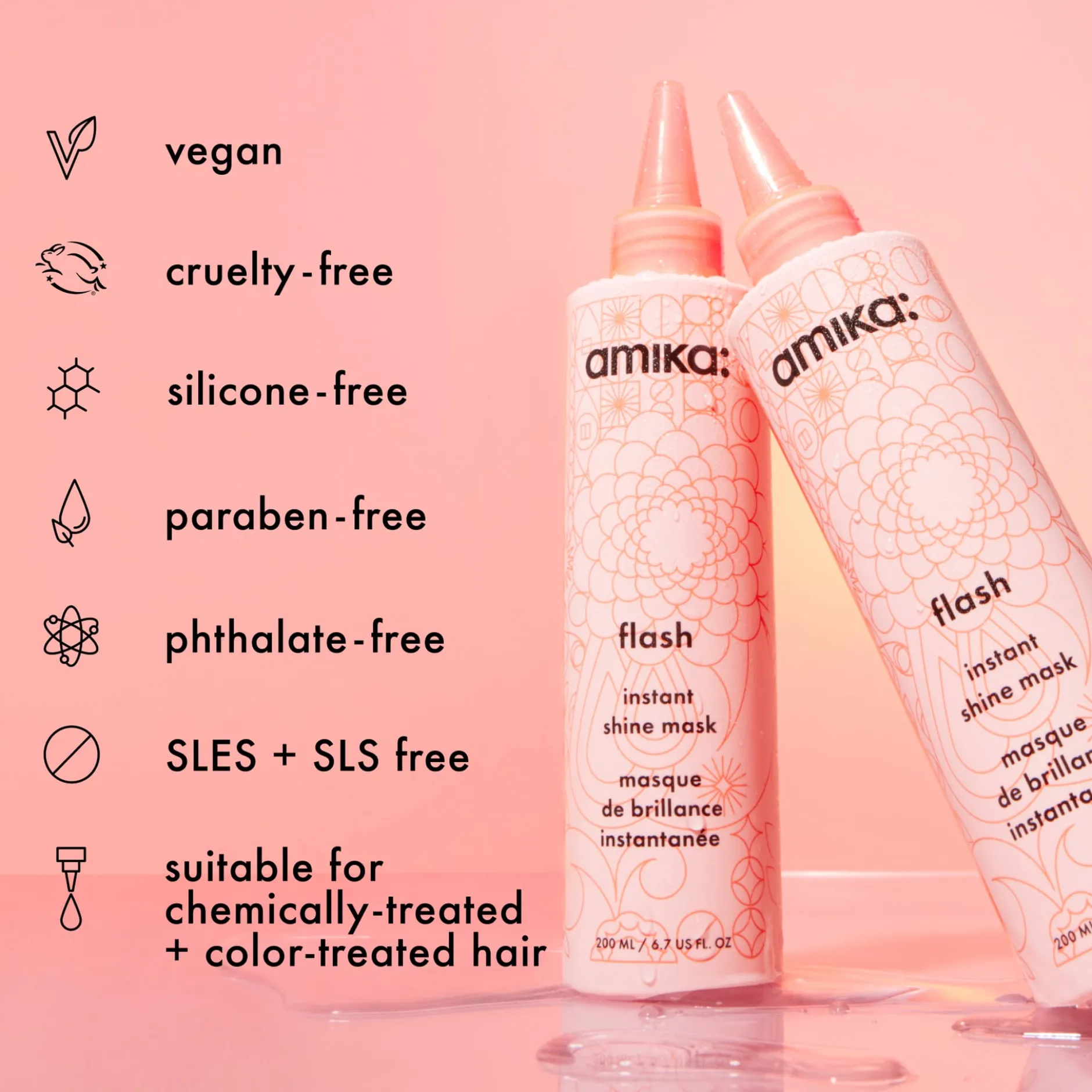 amika Flash Instant Shine Mask 200 ml