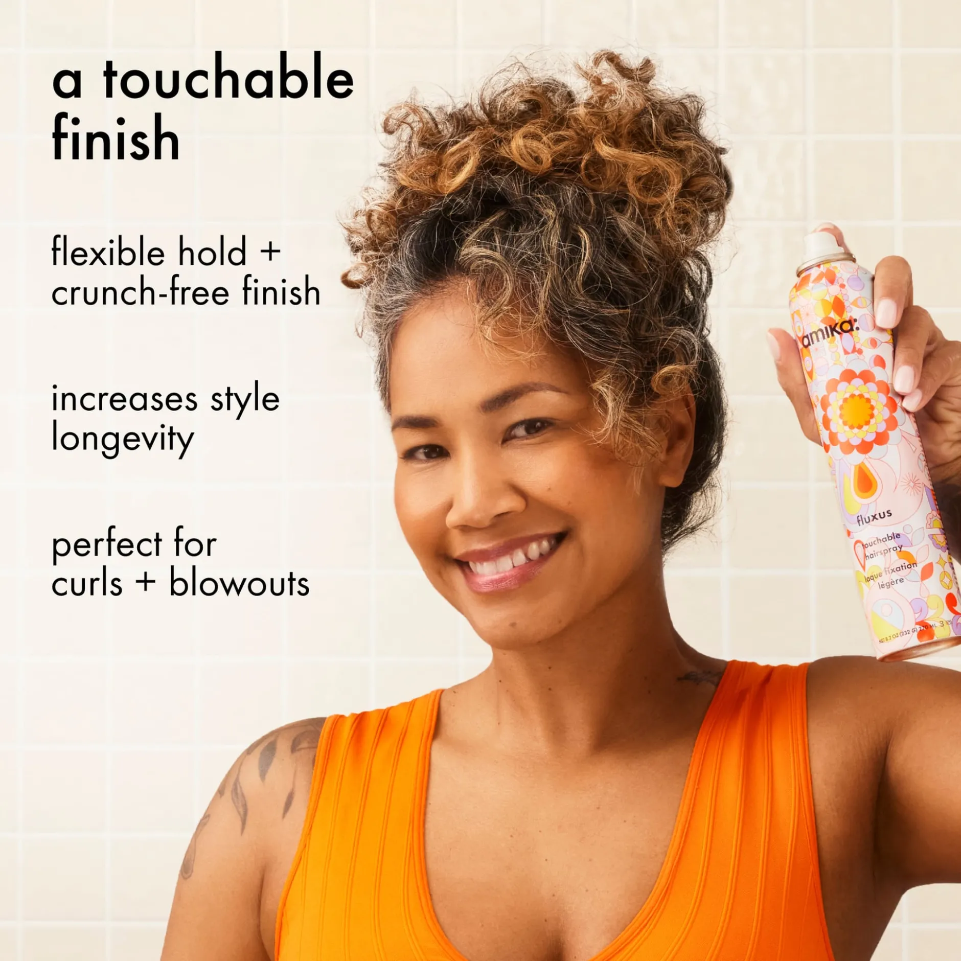 amika Fluxus Touchable Hairspray 280 ml