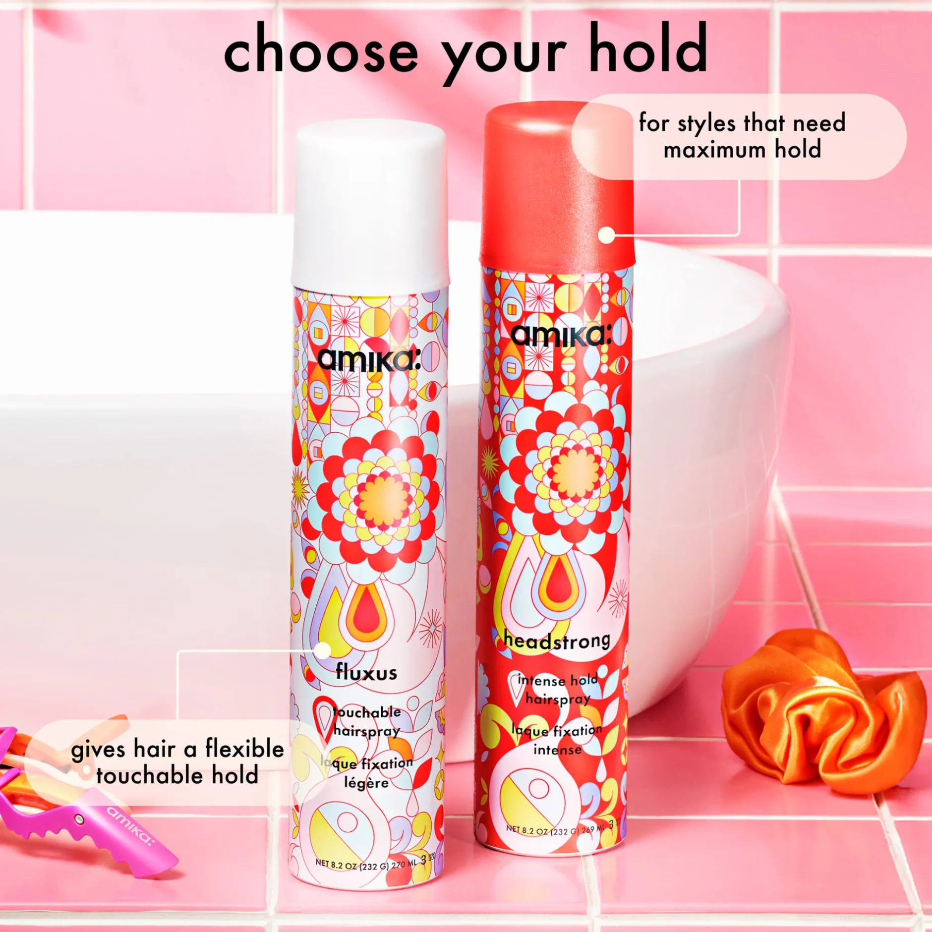 amika Fluxus Touchable Hairspray 280 ml