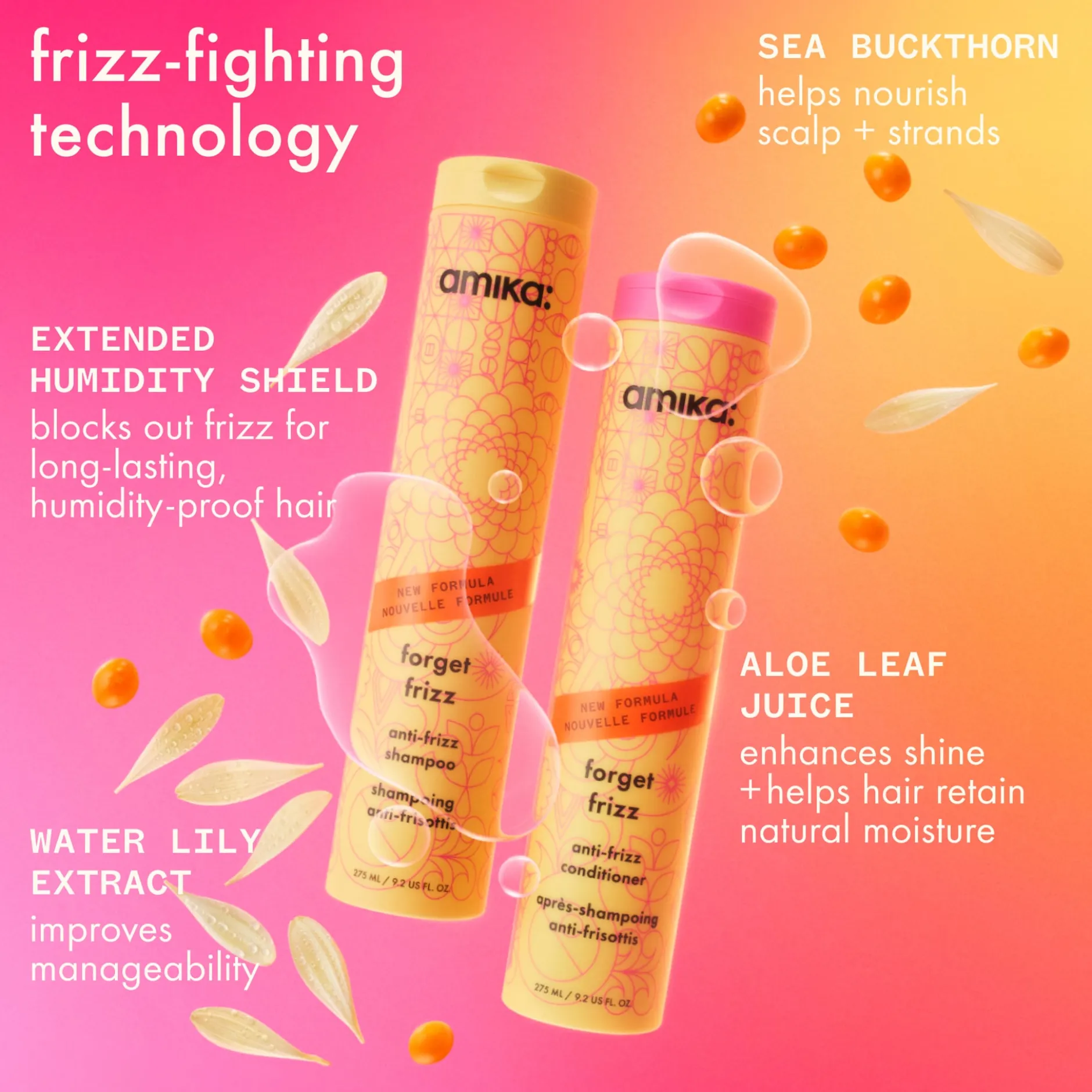amika Forget Frizz Anti-Frizz Conditioner 275 ml