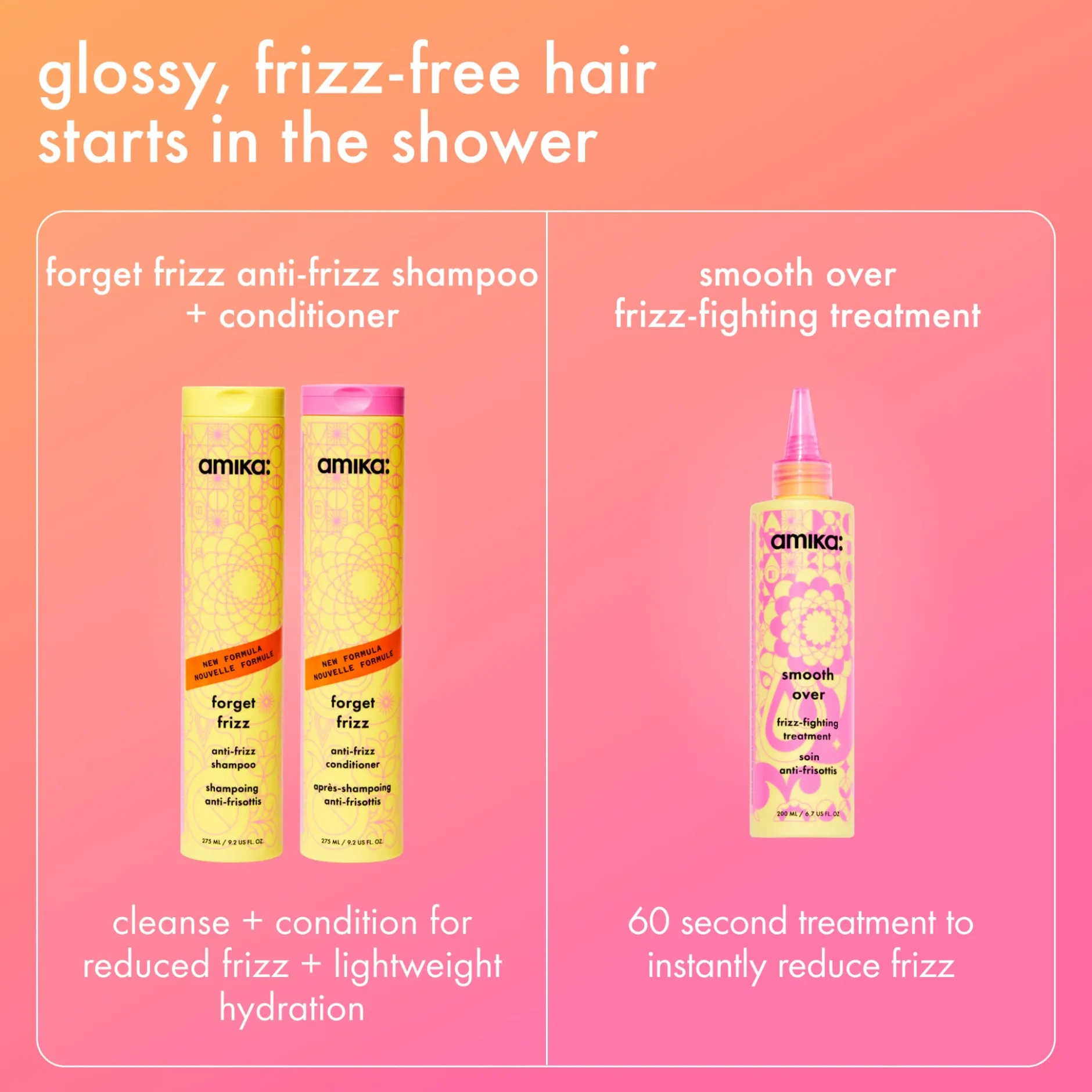 amika Forget Frizz Anti-Frizz Conditioner 275 ml