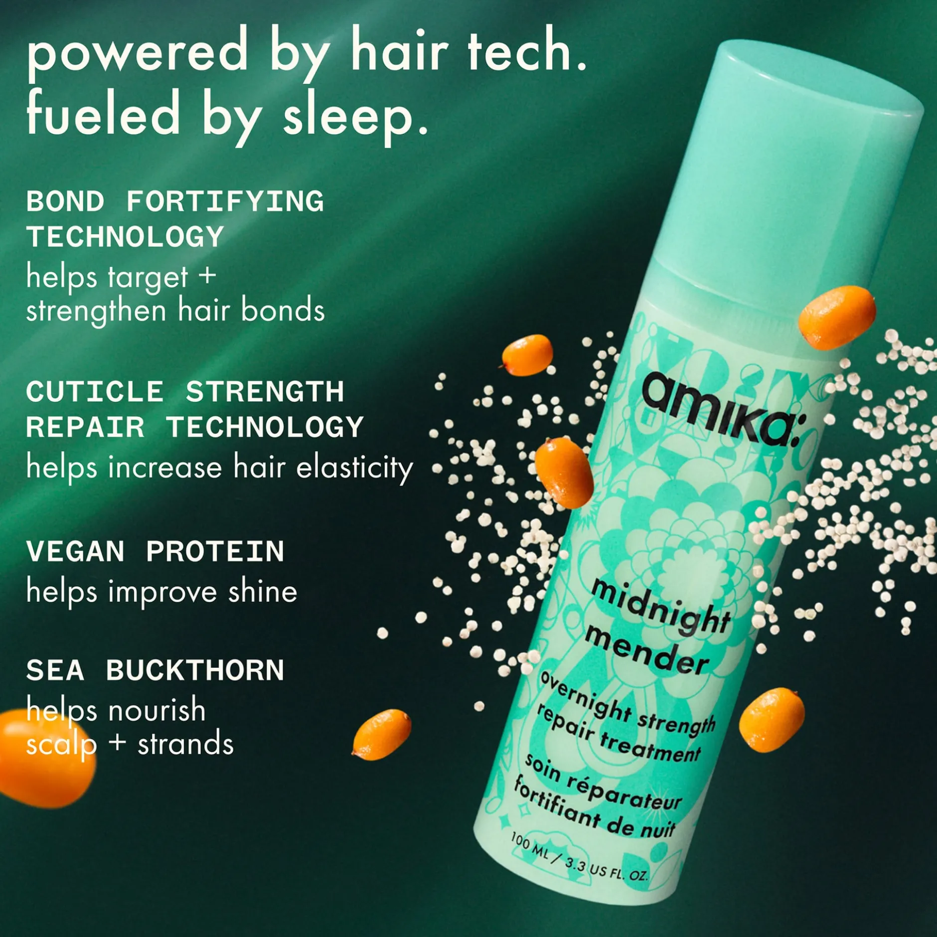 amika Midnight Mender Overnight Strength Repair Treatment 100 ml