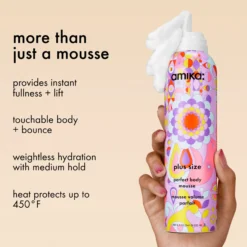 amika Plus Size Volume & Body Mousse 252 ml