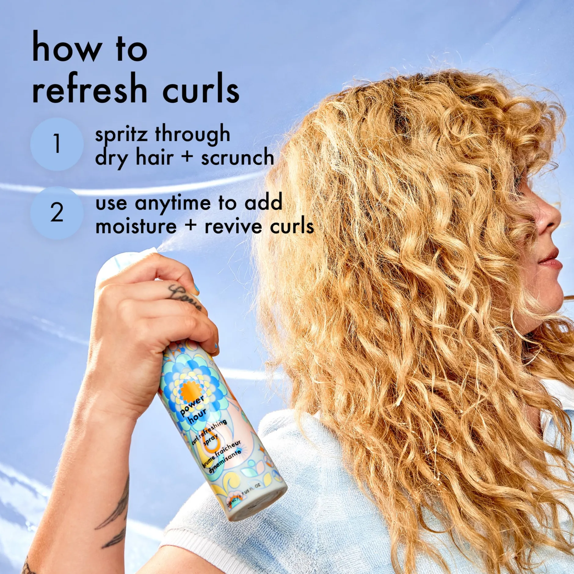 amika Power Hour Curl Refreshing Spray 200 ml
