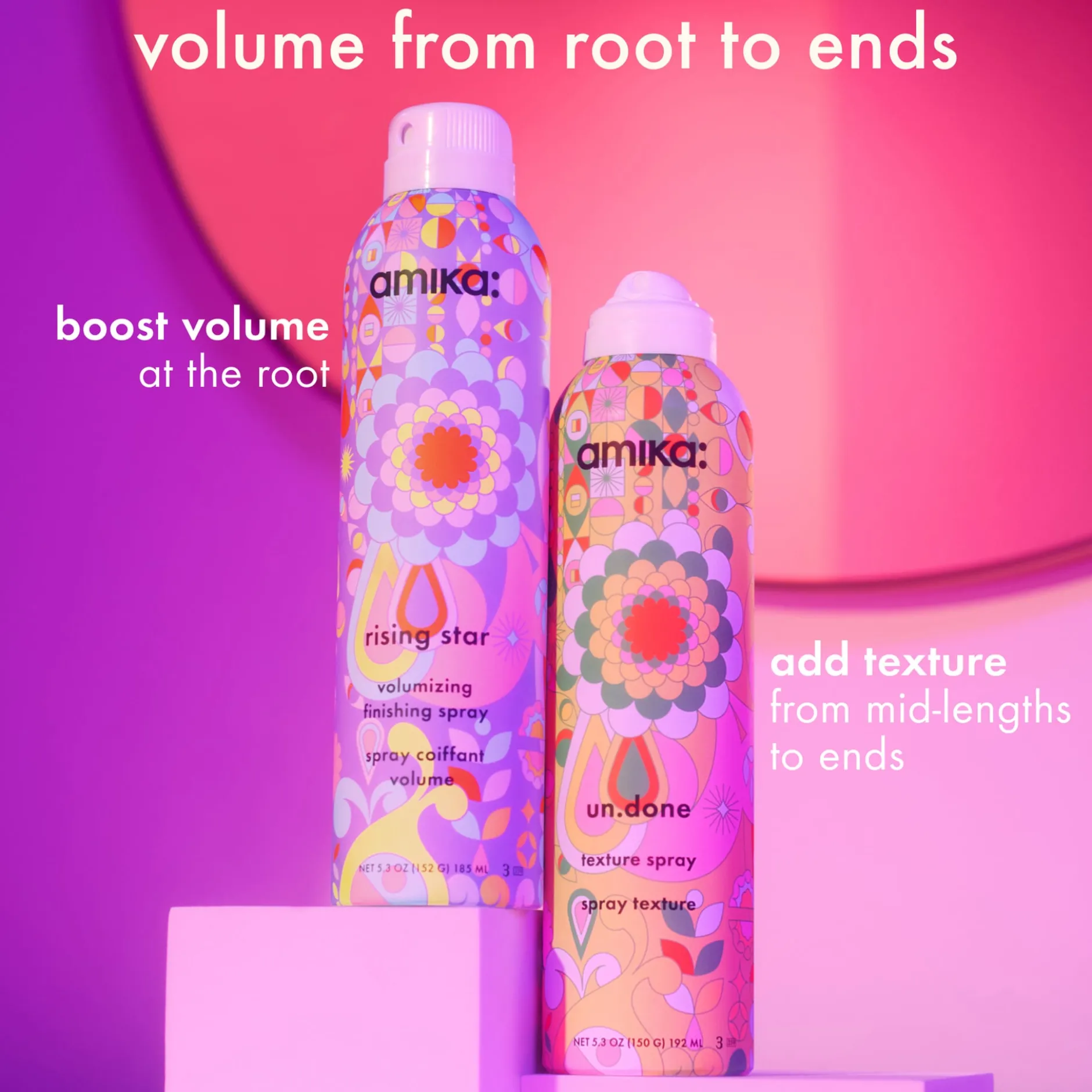 amika Rising Star Volumizing Finishing Spray 185 ml