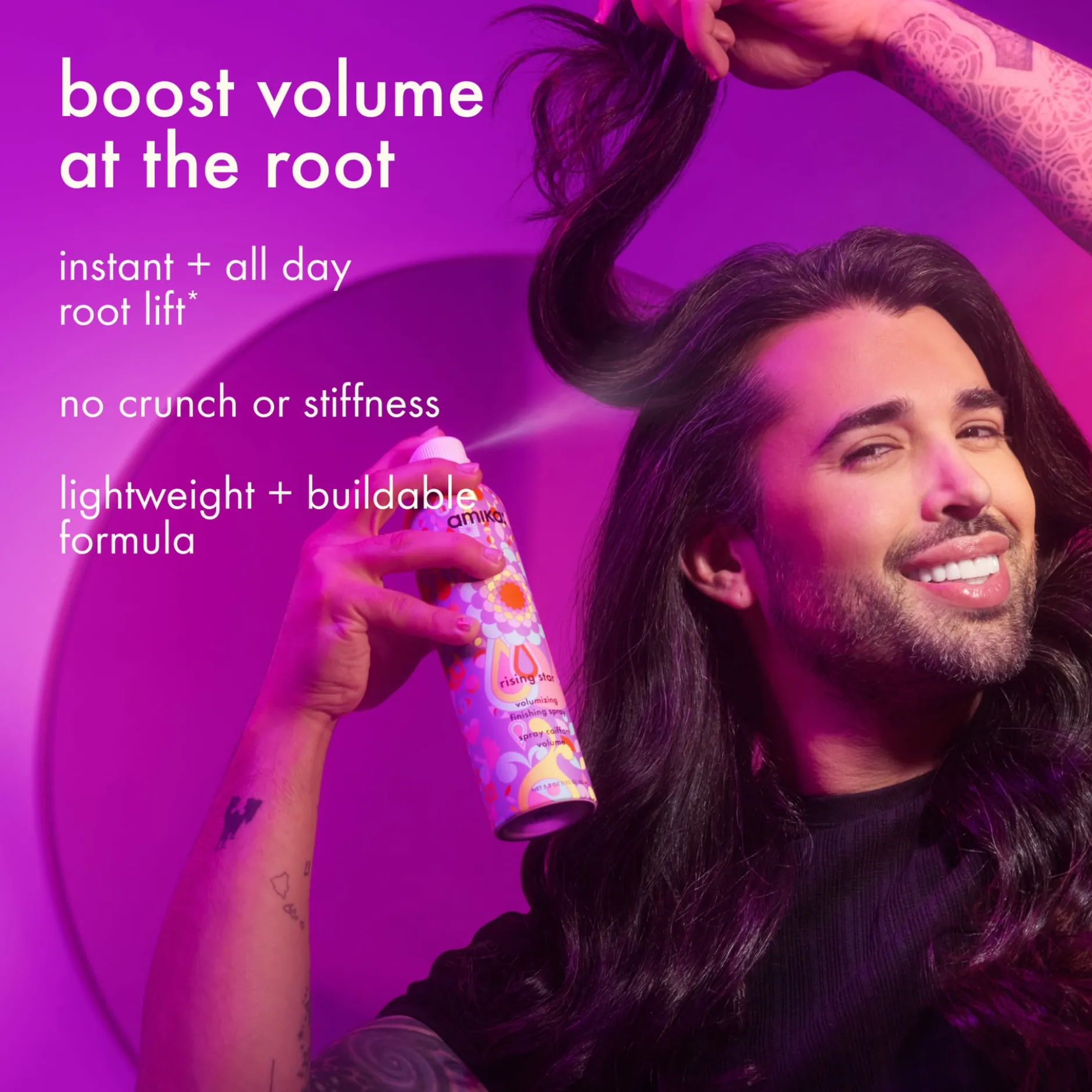 amika Rising Star Volumizing Finishing Spray 185 ml