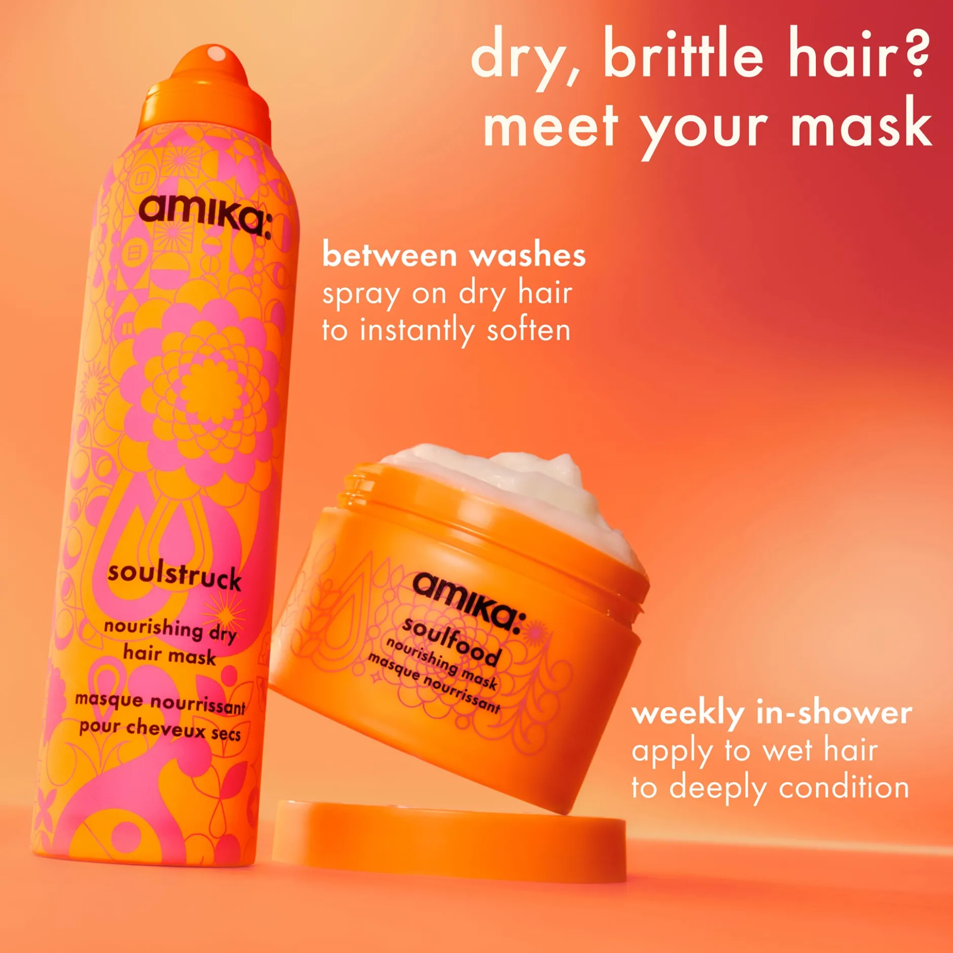 amika Soulstruck Nourishing Dry Hair Mask 95 ml