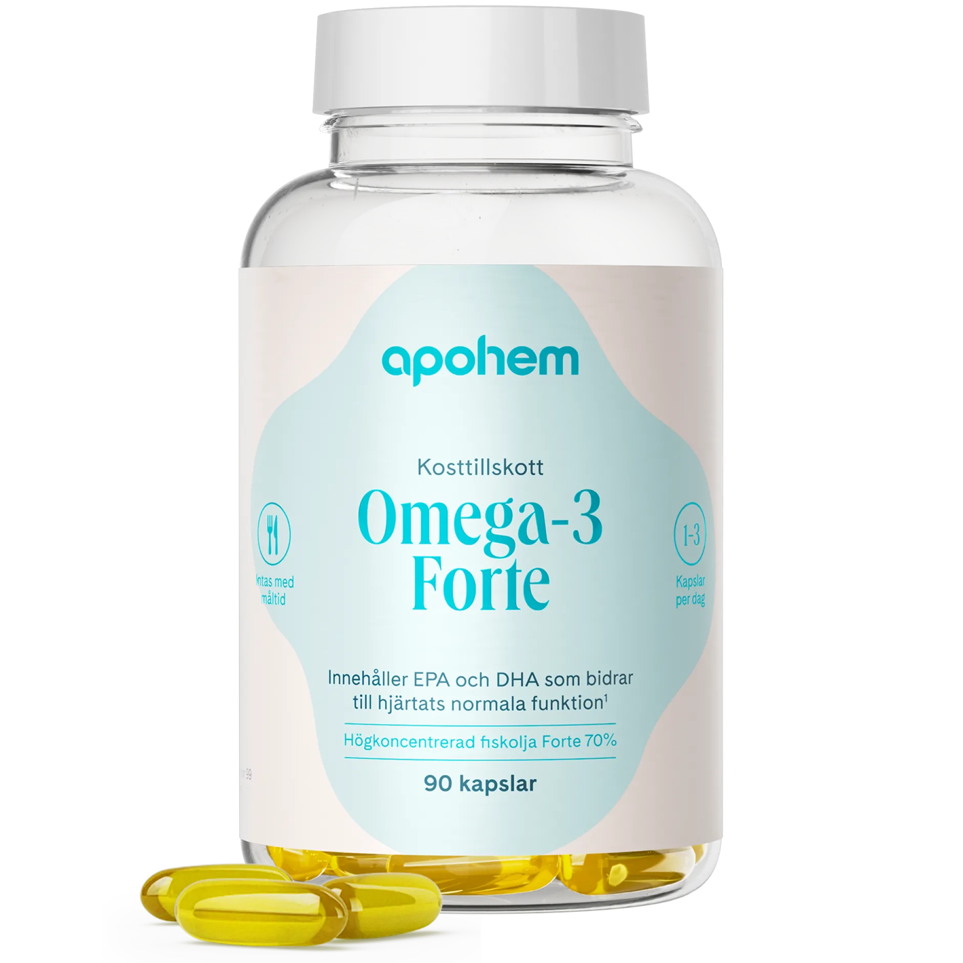 Apohem Omega-3 Forte 70% 90 kapslar