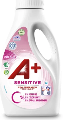 A+ Sensitive Color Flytande Tvättmedel 880 ml
