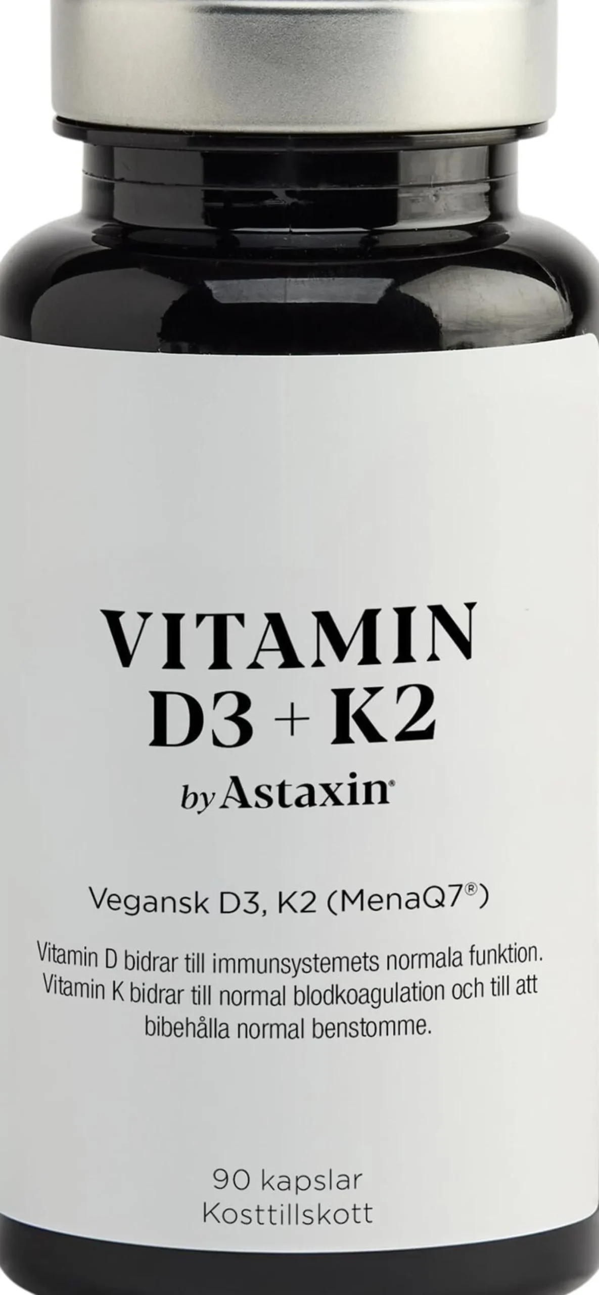 Astaxin Vitamin D3+K2 by Astaxin 90 st kapslar