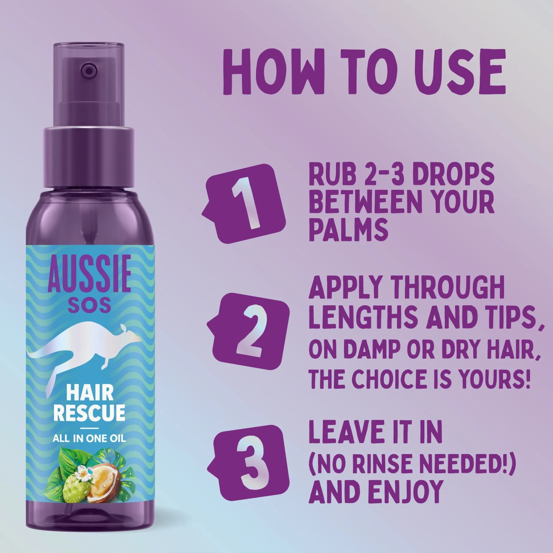 Aussie SOS Hair Rescue All In One Hårolja 100ml
