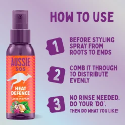 Aussie SOS Heat Defence Leave-In Spray 100ml