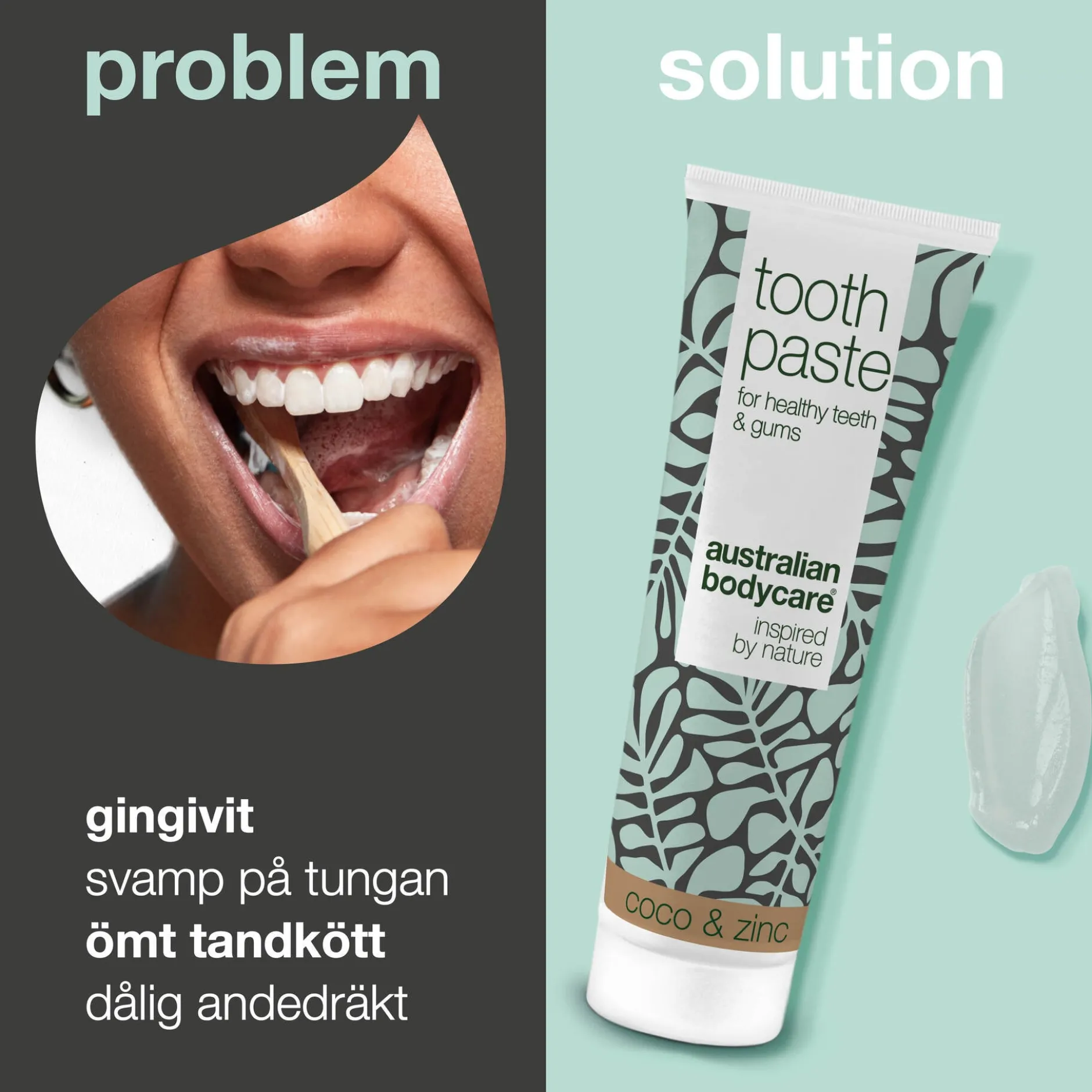 Australian Bodycare Coco & Zinc Tandkräm för god munhygien 75 ml