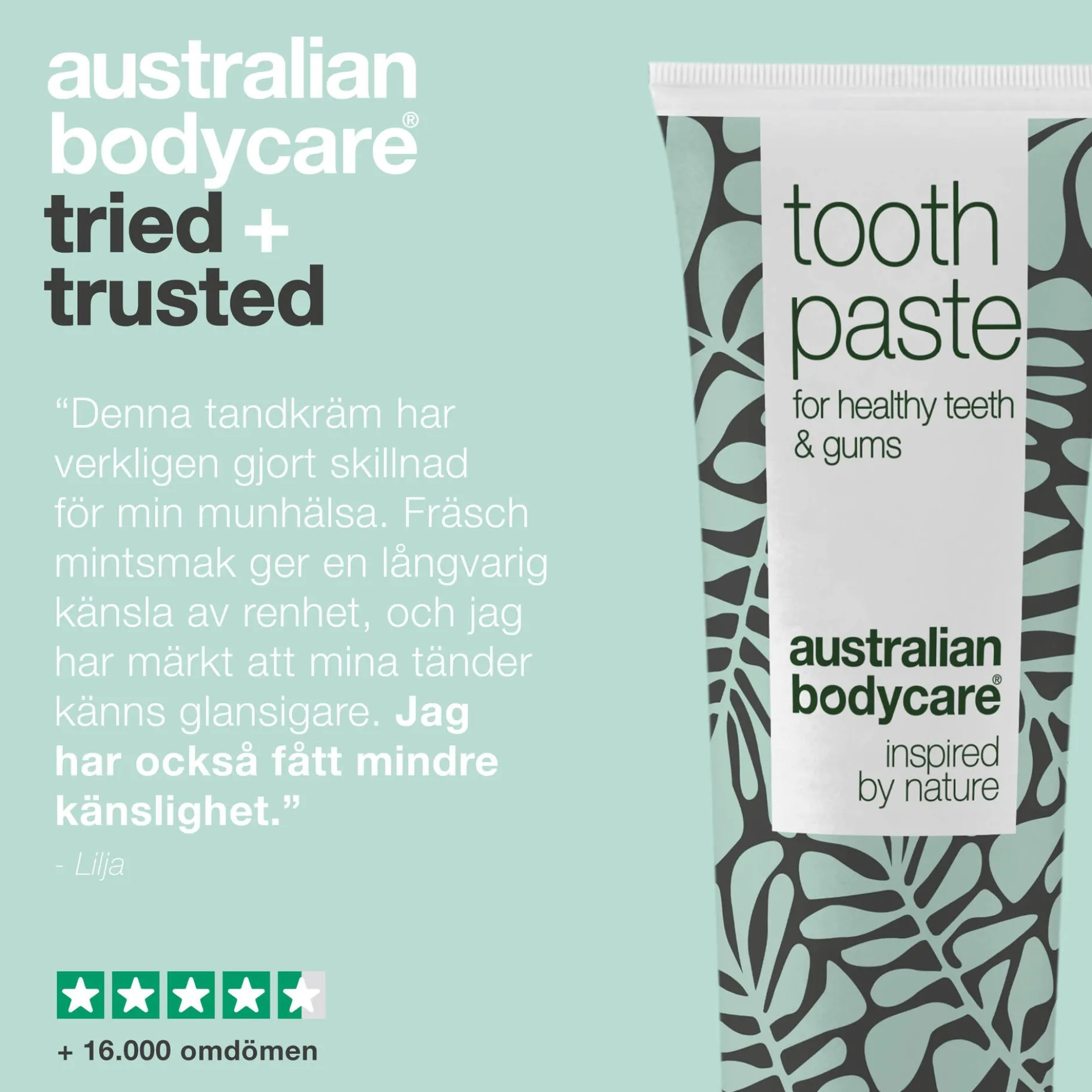 Australian Bodycare Coco & Zinc Tandkräm för god munhygien 75 ml