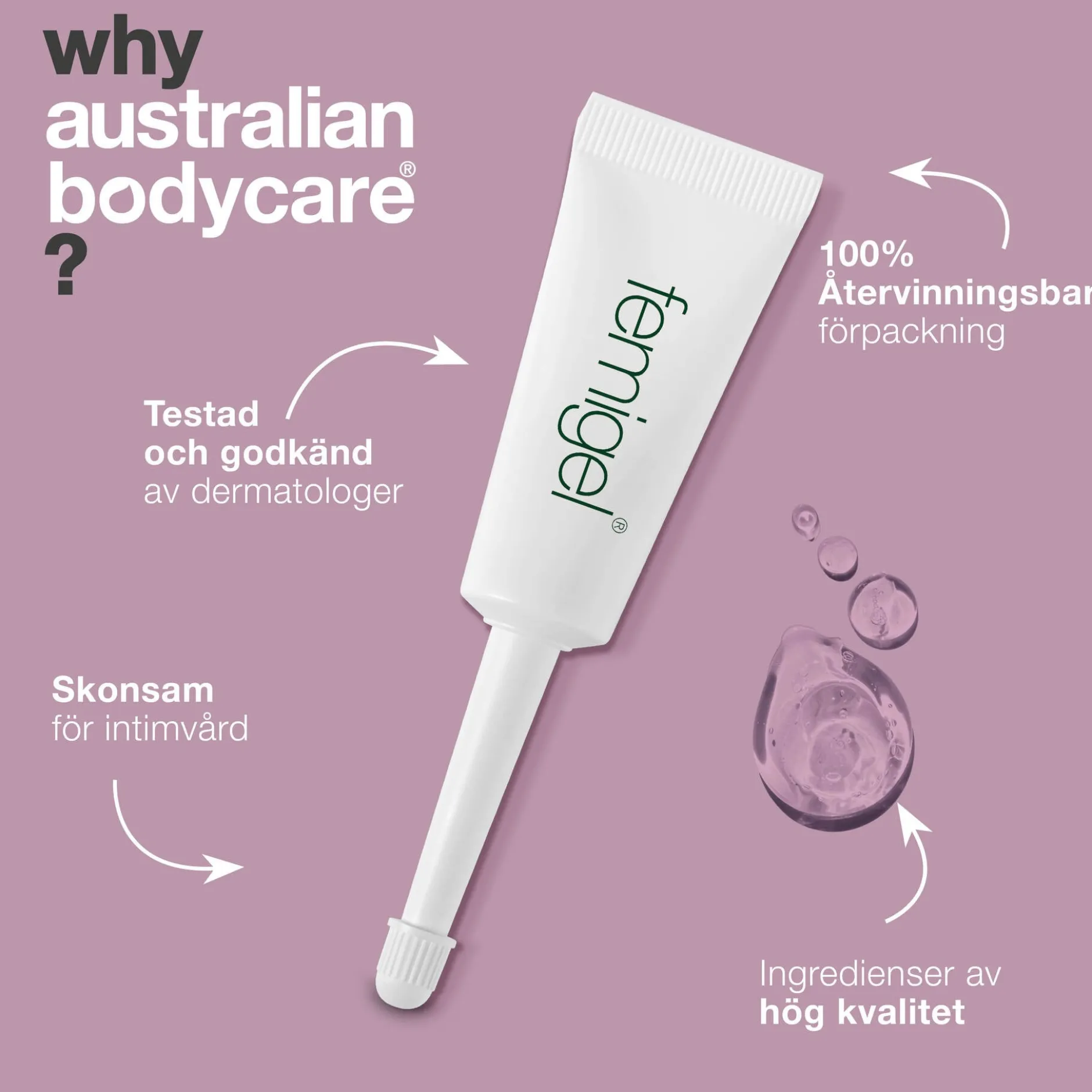 Australian Bodycare Femigel Intimgel mot torrhet och klåda 5 x 7ml