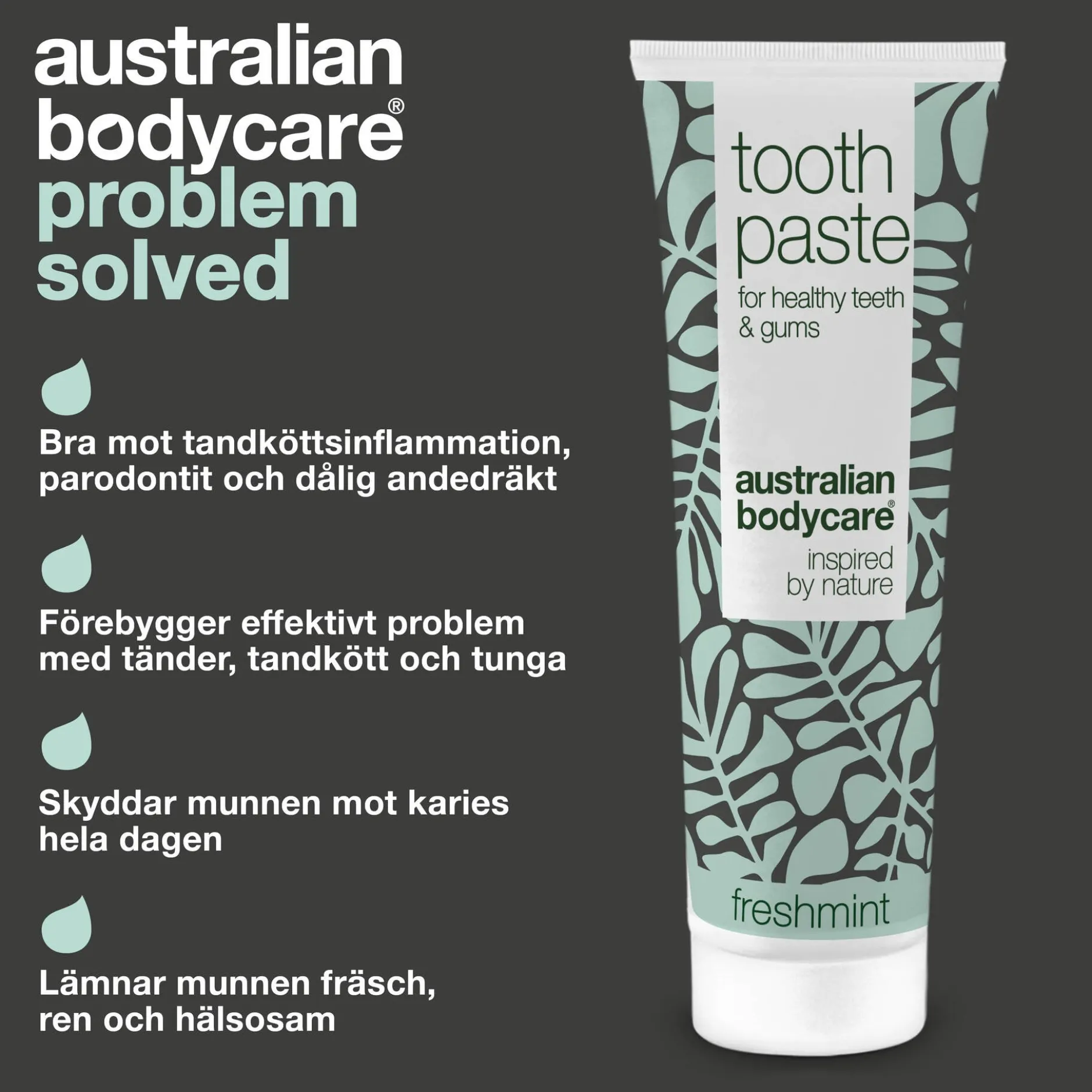 Australian Bodycare Fresh Mint Tandkräm för god munhygien 75 ml