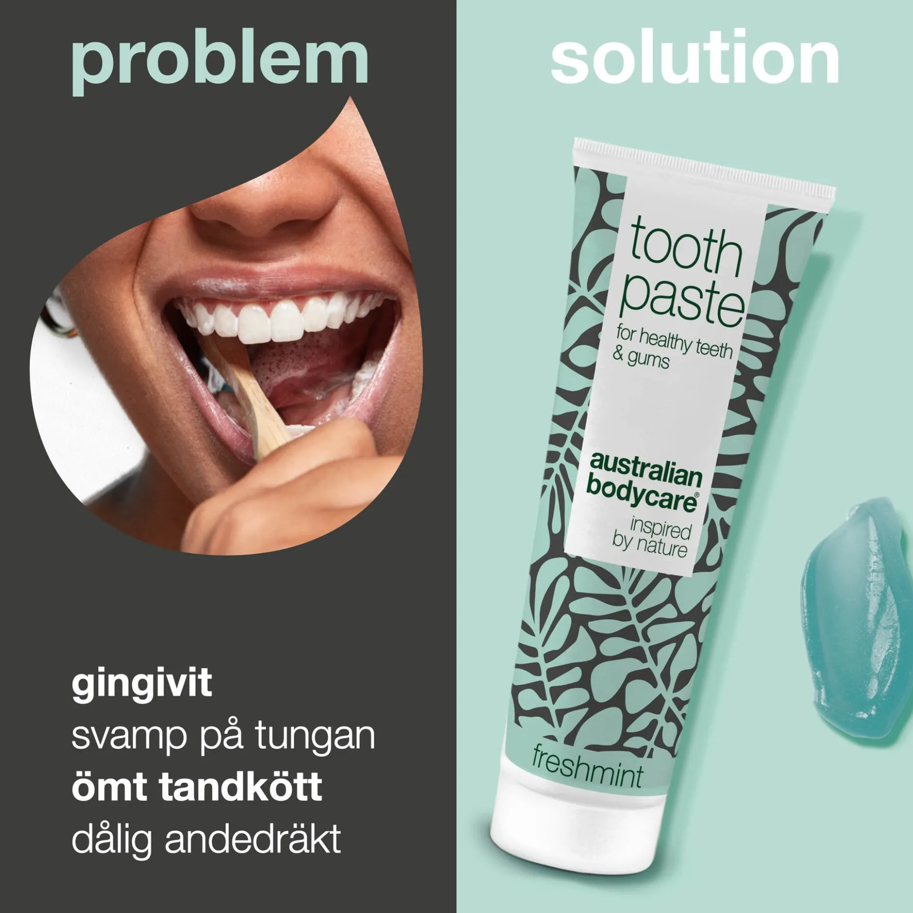 Australian Bodycare Fresh Mint Tandkräm för god munhygien 75 ml