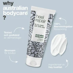 Australian Bodycare Hälkräm 25% Urea för hälsprickor 100 ml