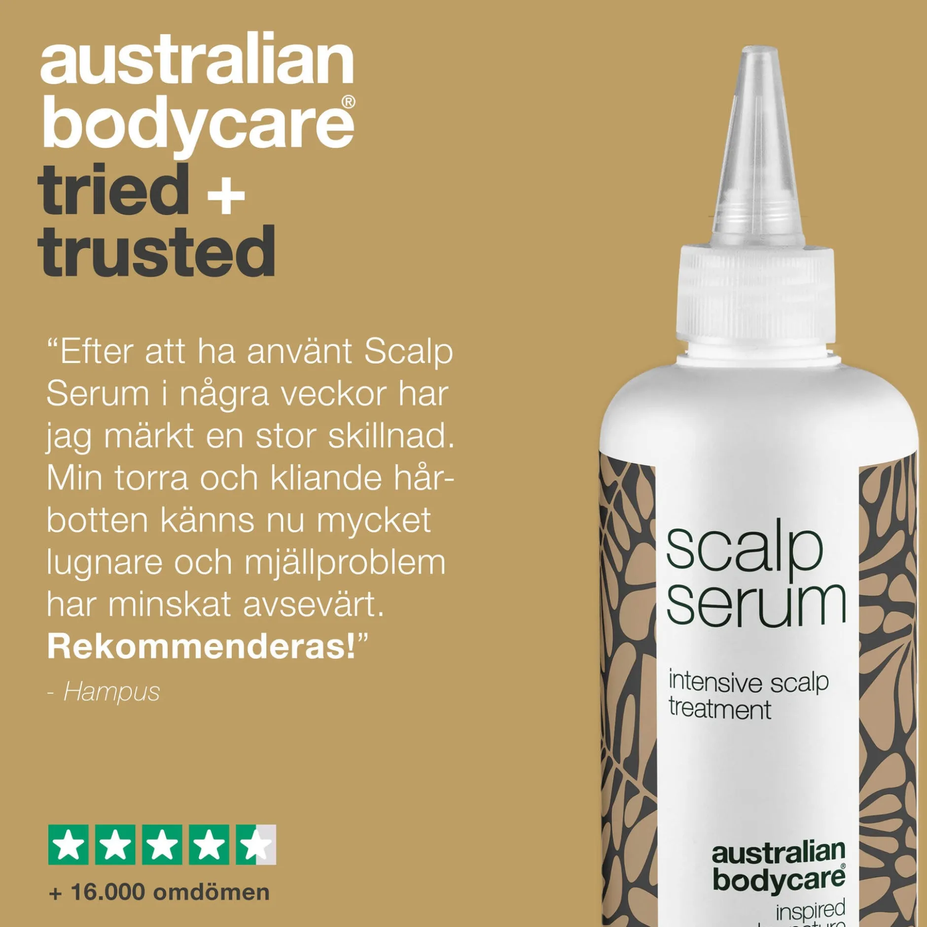 Australian Bodycare Hårbotten Serum vid mjäll, torr och kliande hårbotten 250 ml