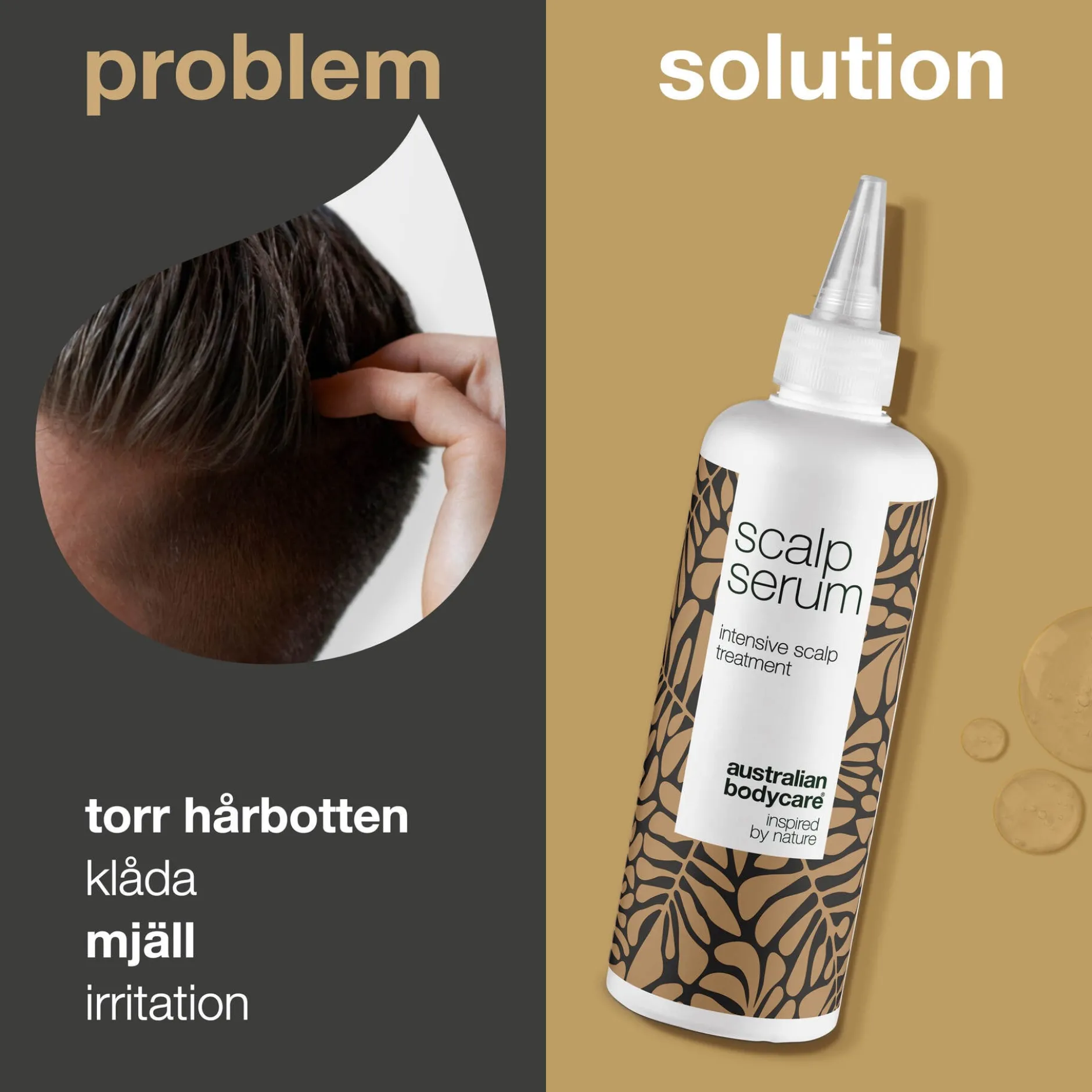 Australian Bodycare Hårbotten Serum vid mjäll, torr och kliande hårbotten 250 ml