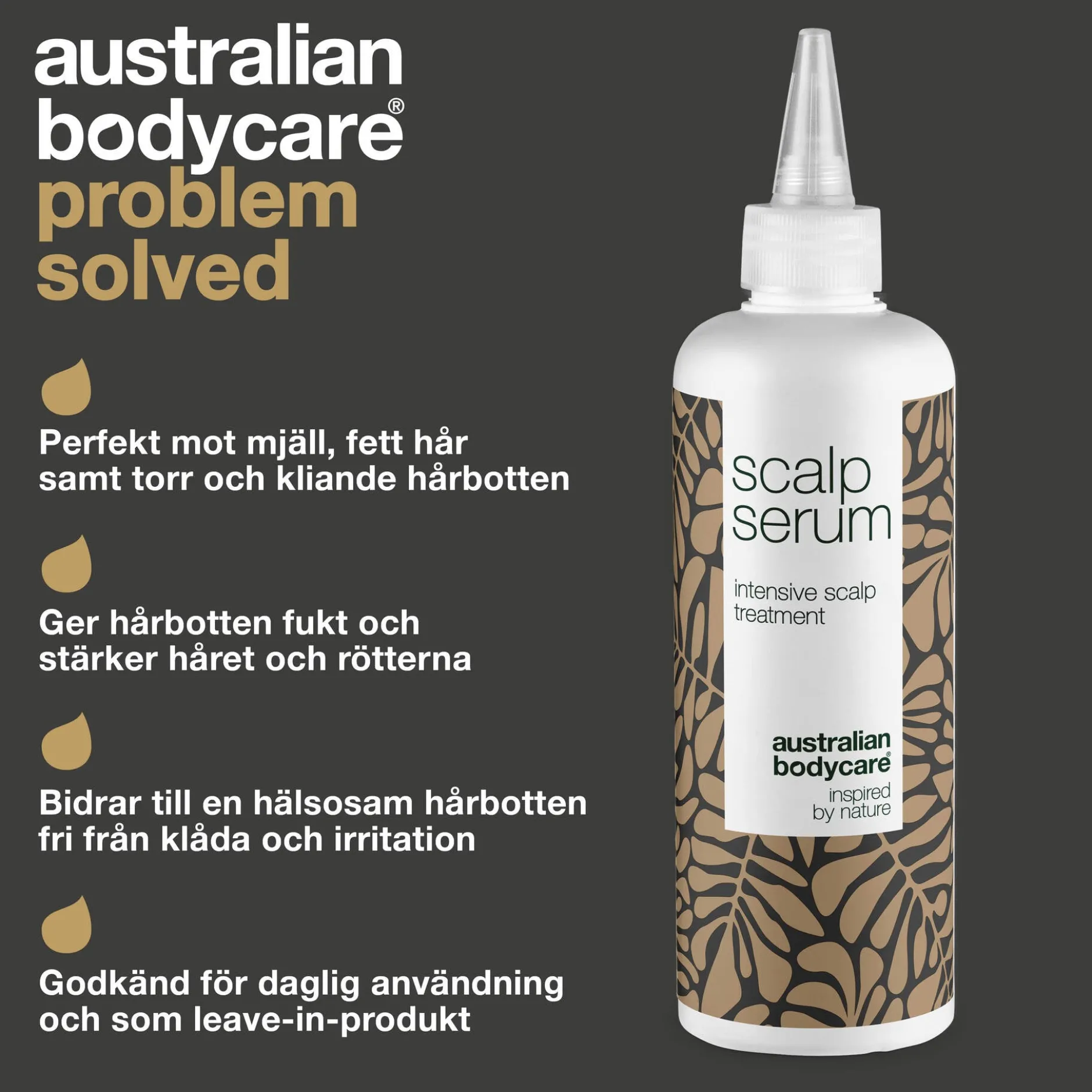 Australian Bodycare Hårbotten Serum vid mjäll, torr och kliande hårbotten 250 ml