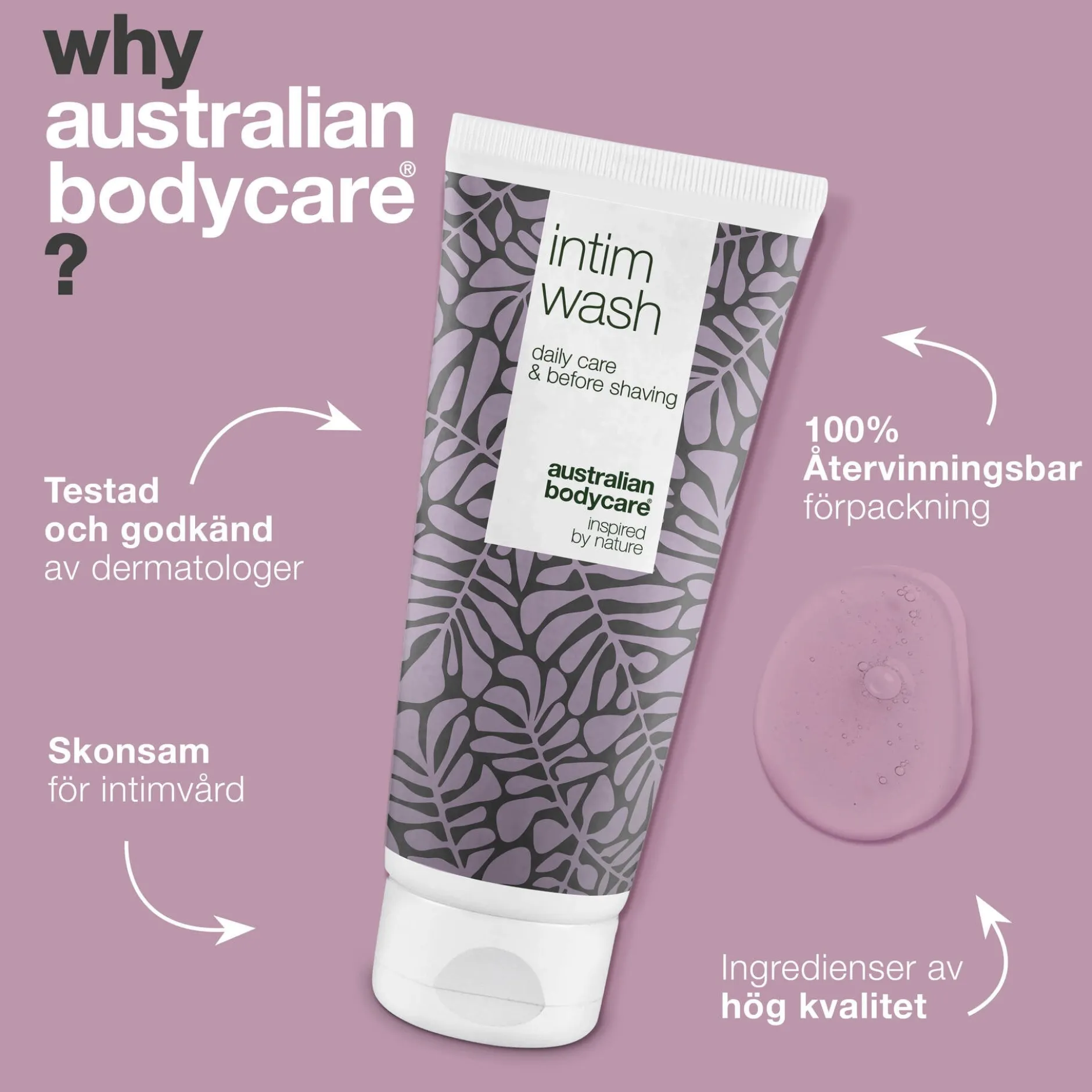 Australian Bodycare Intimtvål vid lukt, torrhet och klåda 200 ml
