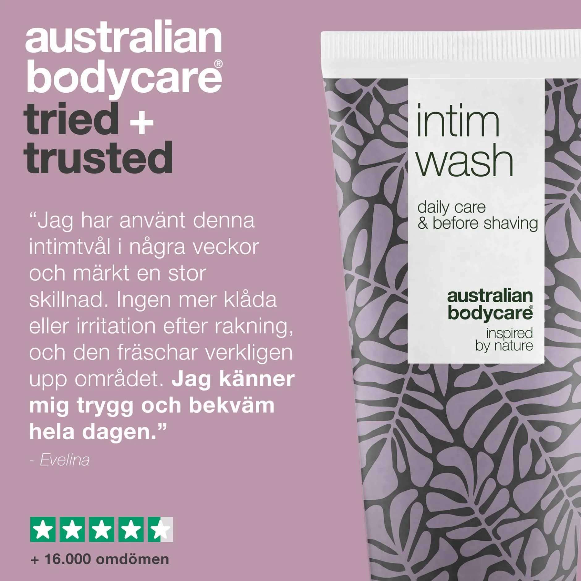 Australian Bodycare Intimtvål vid lukt, torrhet och klåda 200 ml
