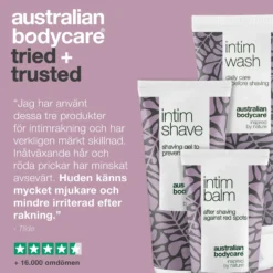 Australian Bodycare 3 produkter för intimrakning