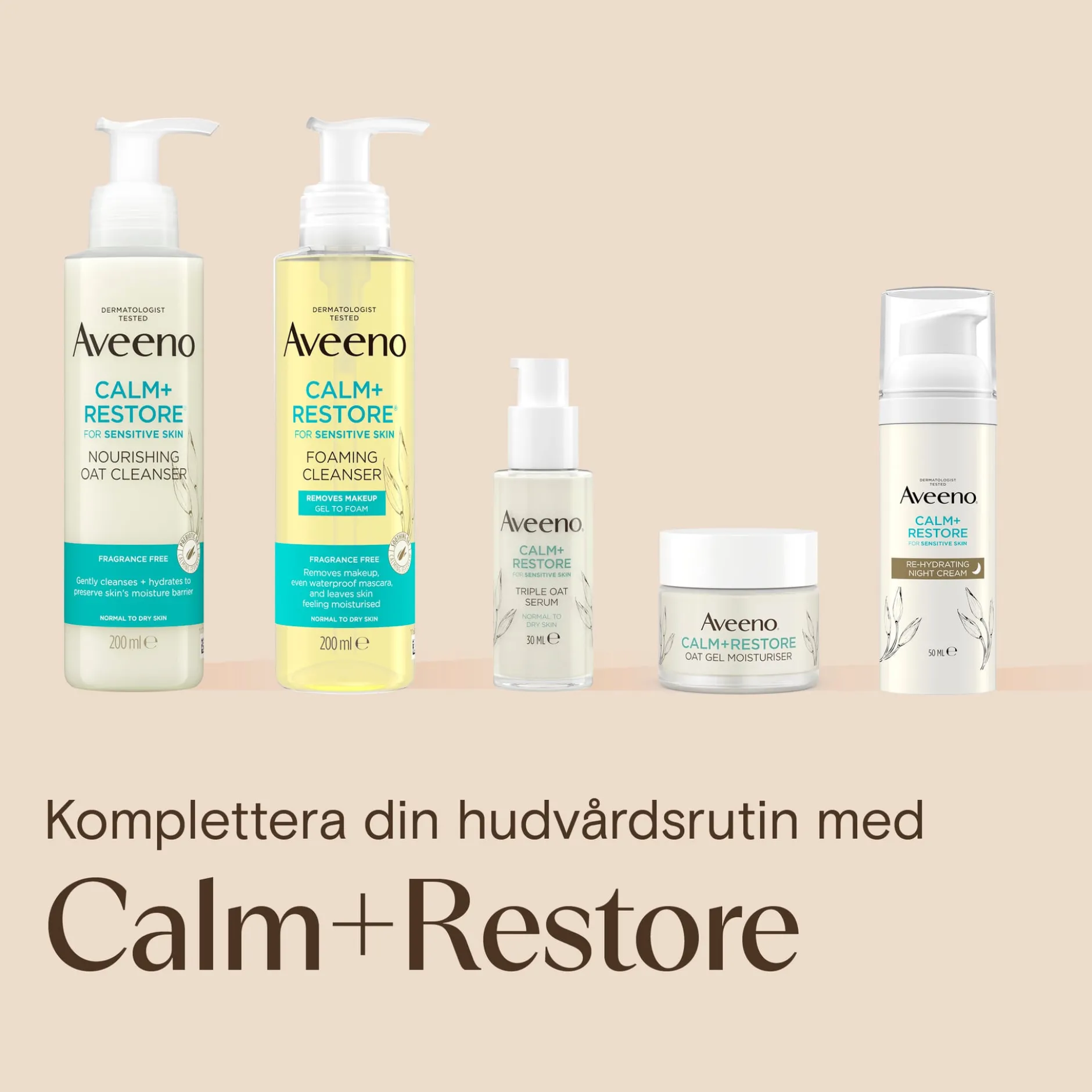 Aveeno Calm+Restore Foaming Cleanser 200 ml