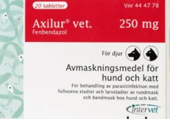 Axilur Vet. tabletter 250 mg, 20 st