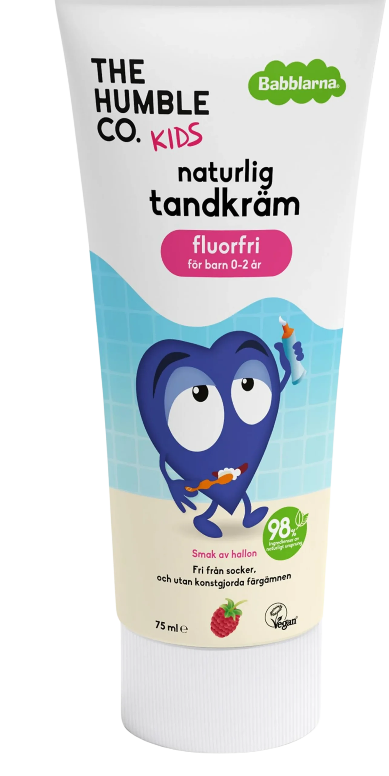Babblarna Tandkräm Hallon Fluorfri 6 mån-2 år 75 ml