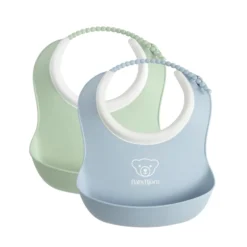 BabyBjörn Liten Haklapp Blekgrön/ Blekblå 2-pack