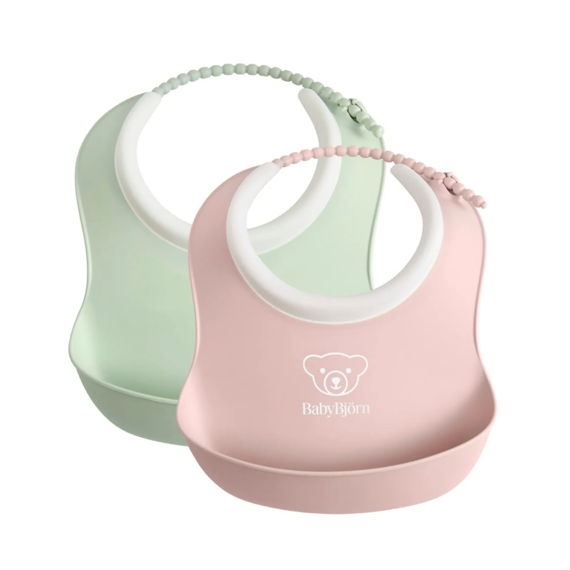 BabyBjörn Liten Haklapp Blekgrön/Blekrosa 2-pack